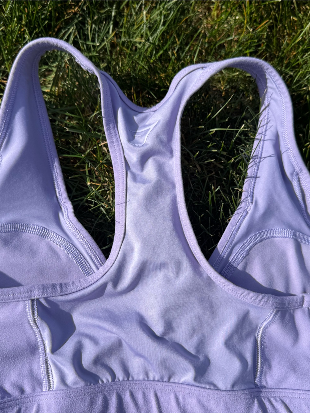 Gym Shark Lilac Twist-Front Sports Bra - Size XS - Picture 2 of 5